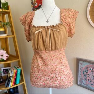 babydoll floral top 🌸